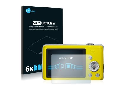 Panasonic Lumix DMC-FS40 típusú fényképezőhöz 6db-os Savvies SU75 kijelzőfólia