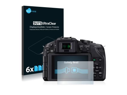 Panasonic Lumix DMC-G6 típusú fényképezőhöz 6db-os Savvies SU75 kijelzőfólia