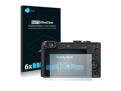 Panasonic Lumix DMC-LF1 típusú fényképezőhöz 6db-os Savvies SU75 kijelzőfólia