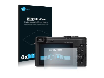 Panasonic Lumix DMC-TZ61 típusú fényképezőhöz 6db-os Savvies SU75 kijelzőfólia