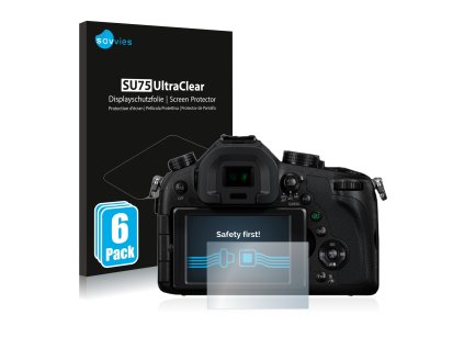 Panasonic Lumix DMC-FZ1000 típusú fényképezőhöz 6db-os Savvies SU75 kijelzőfólia