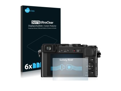 Panasonic Lumix DMC-LX100 típusú fényképezőhöz 6db-os Savvies SU75 kijelzőfólia