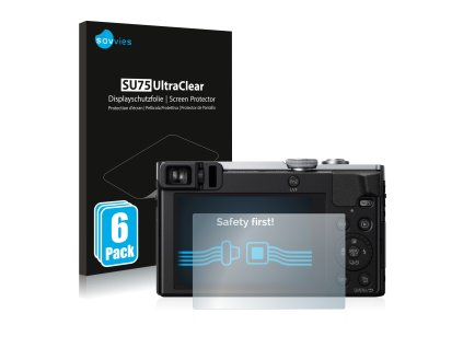 Panasonic Lumix DMC-TZ71 típusú fényképezőhöz 6db-os Savvies SU75 kijelzőfólia