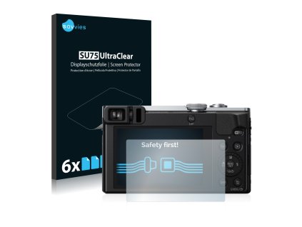 Panasonic Lumix DMC-TZ58 típusú fényképezőhöz 6db-os Savvies SU75 kijelzőfólia