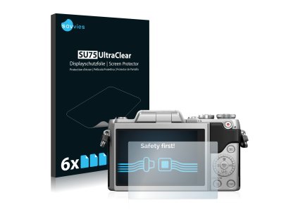 Panasonic Lumix DMC-GF7 típusú fényképezőhöz 6db-os Savvies SU75 kijelzőfólia