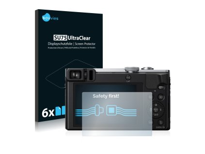 Panasonic Lumix DMC-TZ70 típusú fényképezőhöz 6db-os Savvies SU75 kijelzőfólia