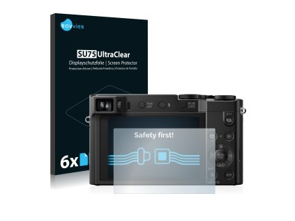 Panasonic Lumix DMC-TZ100EB típusú fényképezőhöz 6db-os Savvies SU75 kijelzőfólia