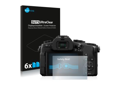 Panasonic Lumix DMC-G81 típusú fényképezőhöz 6db-os Savvies SU75 kijelzőfólia