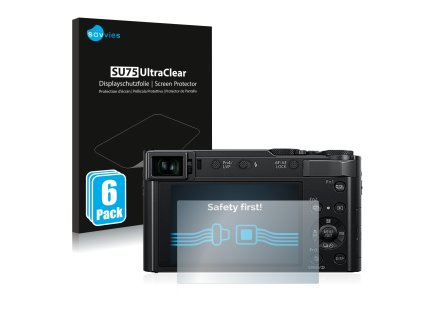 Panasonic Lumix DC-TZ202 típusú fényképezőhöz 6db-os Savvies SU75 kijelzőfólia