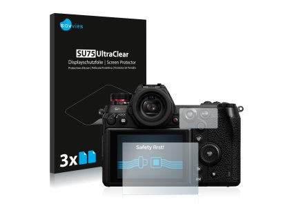 Panasonic Lumix DC-S1R típusú fényképezőhöz 6db-os Savvies SU75 kijelzőfólia