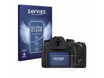 Panasonic Lumix DC-FZ1000 II típusú fényképezőhöz 6db-os Savvies SU75 kijelzőfólia