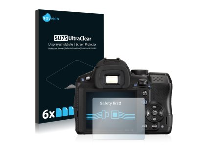 Pentax K-30 típusú fényképezőhöz 6db-os Savvies SU75 kijelzőfólia