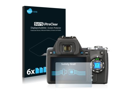 Pentax K-S1 típusú fényképezőhöz 6db-os Savvies SU75 kijelzőfólia