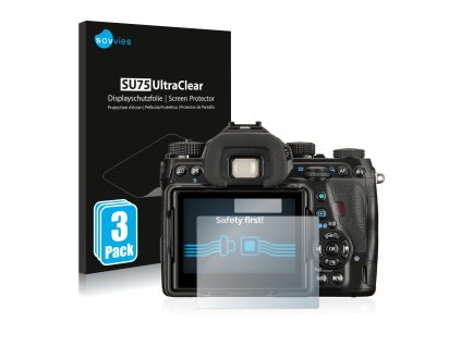 Pentax K-1 típusú fényképezőhöz 6db-os Savvies SU75 kijelzőfólia