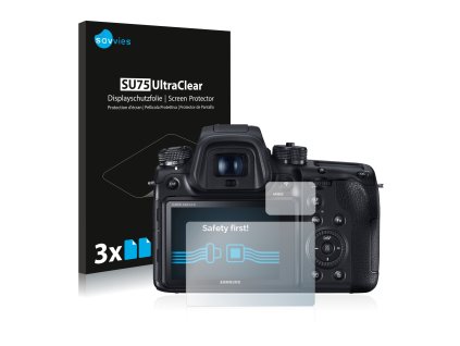 Samsung NX1 típusú fényképezőhöz 6db-os Savvies SU75 kijelzőfólia
