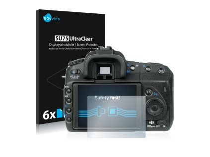 Sony Alpha 350 (DSLR-A350) típusú fényképezőhöz 6db-os Savvies SU75 kijelzőfólia