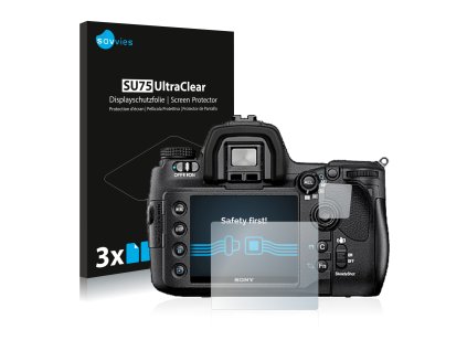 Sony Alpha 850 (DSLR-A850) típusú fényképezőhöz 6db-os Savvies SU75 kijelzőfólia