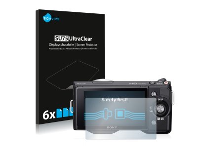 Sony Alpha NEX-5N típusú fényképezőhöz 6db-os Savvies SU75 kijelzőfólia