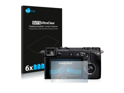 Sony Alpha NEX-7 típusú fényképezőhöz 6db-os Savvies SU75 kijelzőfólia
