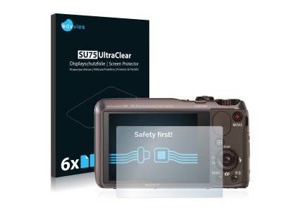 Sony Cyber-Shot DSC-HX20V típusú fényképezőhöz 6db-os Savvies SU75 kijelzőfólia