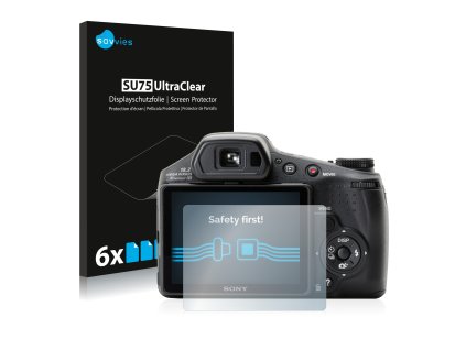 Sony Cyber-Shot DSC-HX200V típusú fényképezőhöz 6db-os Savvies SU75 kijelzőfólia