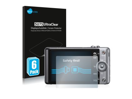 Sony Cyber-Shot DSC-WX100 típusú fényképezőhöz 6db-os Savvies SU75 kijelzőfólia