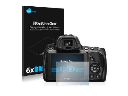 Sony Alpha 37 (SLT-A37) típusú fényképezőhöz 6db-os Savvies SU75 kijelzőfólia