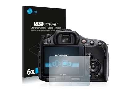 Sony Alpha 57 (SLT-A57) típusú fényképezőhöz 6db-os Savvies SU75 kijelzőfólia