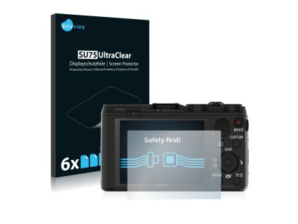 Sony Cyber-Shot DSC-HX50V típusú fényképezőhöz 6db-os Savvies SU75 kijelzőfólia