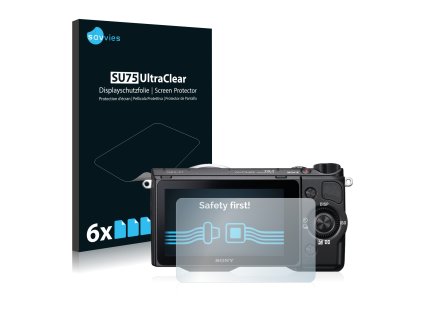 Sony Alpha NEX-5T típusú fényképezőhöz 6db-os Savvies SU75 kijelzőfólia