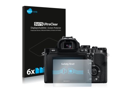 Sony Alpha 7 (ILCE-7) típusú fényképezőhöz 6db-os Savvies SU75 kijelzőfólia