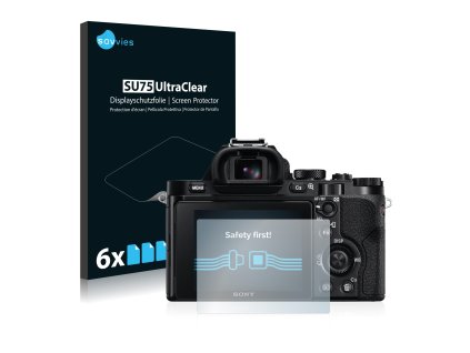Sony Alpha 7R (ILCE-7R) típusú fényképezőhöz 6db-os Savvies SU75 kijelzőfólia