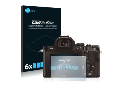 Sony Alpha 7K (ILCE-7K) típusú fényképezőhöz 6db-os Savvies SU75 kijelzőfólia