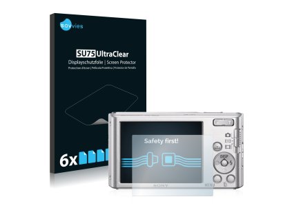 Sony Cyber-Shot DSC-W830 típusú fényképezőhöz 6db-os Savvies SU75 kijelzőfólia