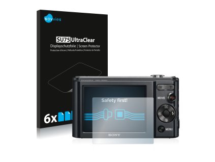 Sony Cyber-Shot DSC-W810 típusú fényképezőhöz 6db-os Savvies SU75 kijelzőfólia