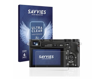 Sony Alpha 6000 típusú fényképezőhöz 6db-os Savvies SU75 kijelzőfólia