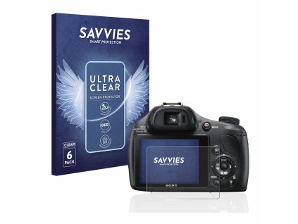 Sony Cyber-Shot DSC-HX400V típusú fényképezőhöz 6db-os Savvies SU75 kijelzőfólia