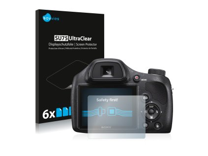 Sony Cyber-Shot DSC-H400 típusú fényképezőhöz 6db-os Savvies SU75 kijelzőfólia