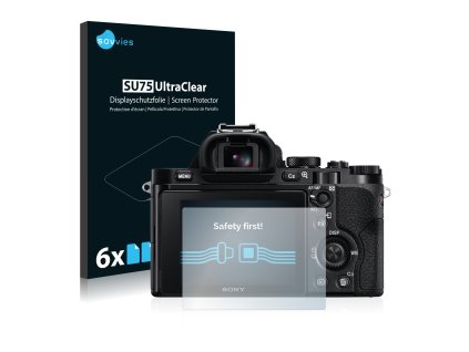 Sony Alpha 7S típusú fényképezőhöz 6db-os Savvies SU75 kijelzőfólia