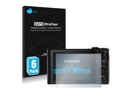 Sony Cyber-Shot DSC-HX90V típusú fényképezőhöz 6db-os Savvies SU75 kijelzőfólia