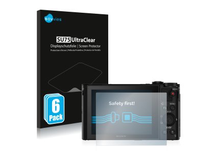 Sony Cyber-Shot DSC-WX500 típusú fényképezőhöz 6db-os Savvies SU75 kijelzőfólia