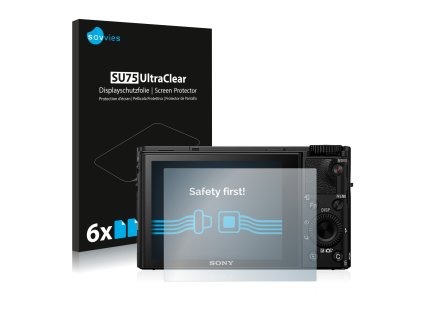 Sony Cyber-Shot DSC-RX100 IV típusú fényképezőhöz 6db-os Savvies SU75 kijelzőfólia