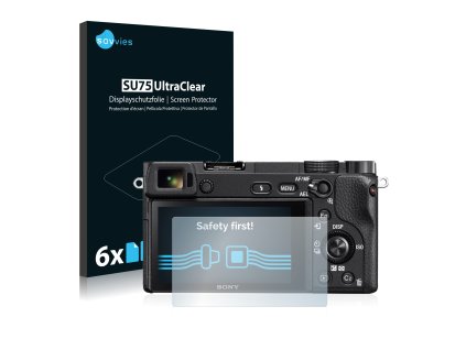 Sony Alpha 6300 típusú fényképezőhöz 6db-os Savvies SU75 kijelzőfólia