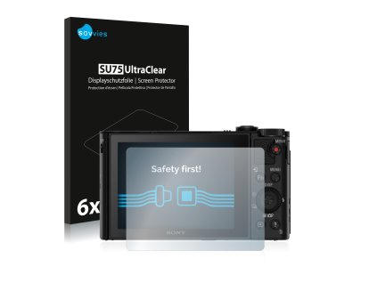 Sony Cyber-Shot DSC-HX80 típusú fényképezőhöz 6db-os Savvies SU75 kijelzőfólia
