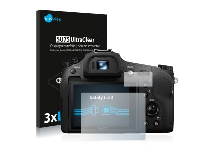 Sony Cyber-Shot DSC-RX10 III típusú fényképezőhöz 6db-os Savvies SU75 kijelzőfólia