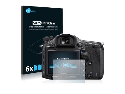 Sony Alpha 99 II típusú fényképezőhöz 6db-os Savvies SU75 kijelzőfólia