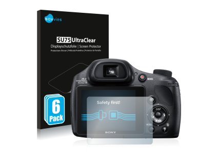 Sony Cyber-Shot DSC-HX350 típusú fényképezőhöz 6db-os Savvies SU75 kijelzőfólia