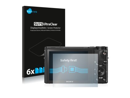 Sony Cyber-Shot DSC-RX100 V típusú fényképezőhöz 6db-os Savvies SU75 kijelzőfólia