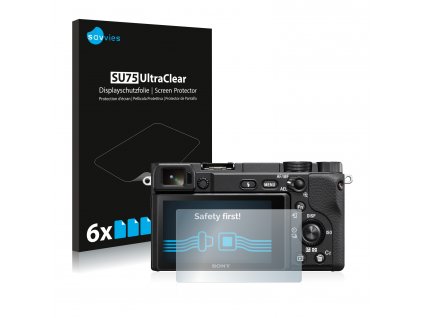 Sony Alpha 6400 típusú fényképezőhöz 6db-os Savvies SU75 kijelzőfólia