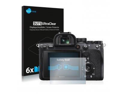 Sony Alpha 7R IV típusú fényképezőhöz 6db-os Savvies SU75 kijelzőfólia